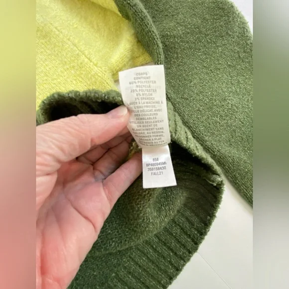 BP Wildfang Colorblock cropped sweater XS - Picture 9 of 11